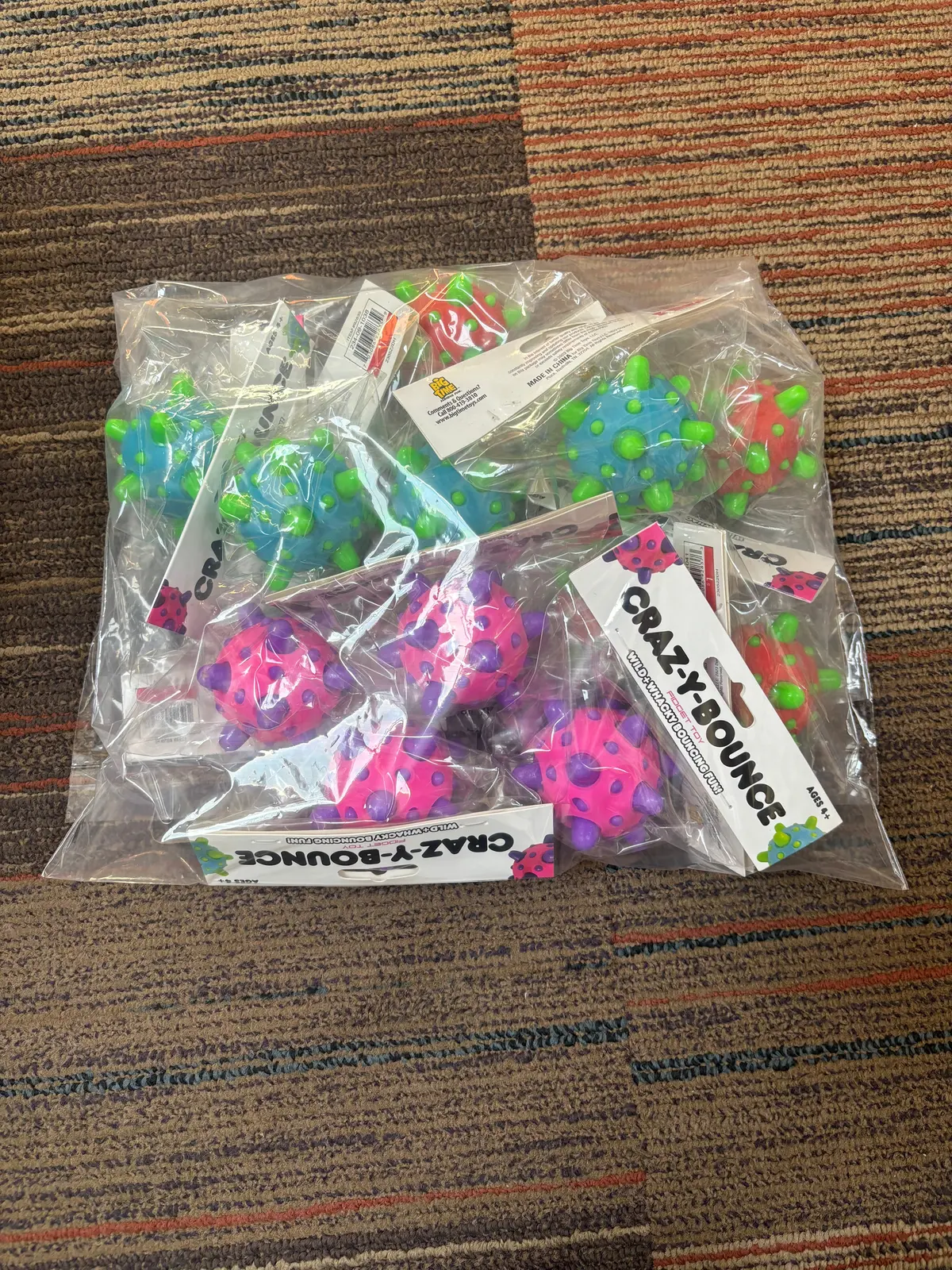 Case Pack Kids Party Favors 12 Craz-Y-Bounce Fidget Toy 1