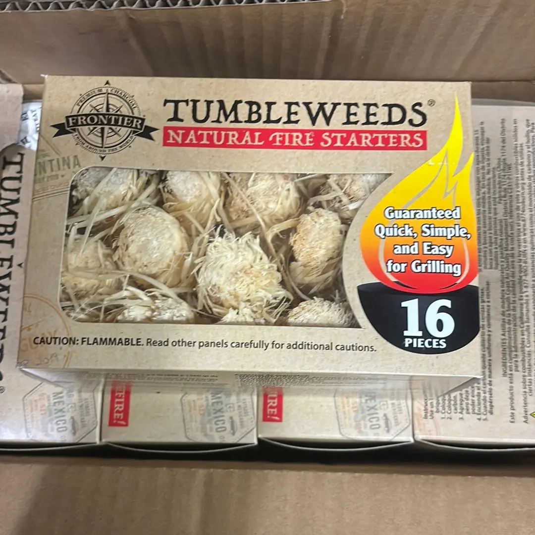 Case Pack Frontier 16Ct Tumbleweeds Fire Starters - 12 Boxes 1