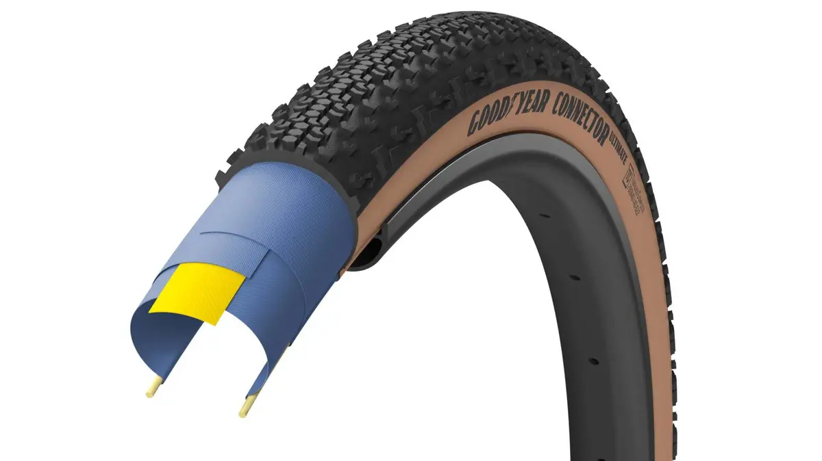 Goodyear 700X40c Connector Ultimate Tubeless Complete Tire Tan-Wall 1