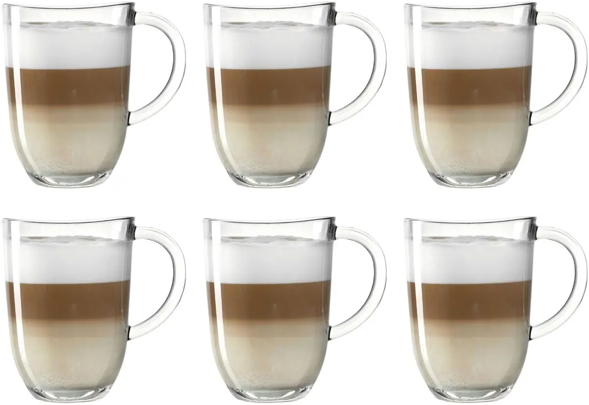 Leonardo Latte Macchiato Glazen - Napoli 380 Ml - 6 Stuks - Hittebestendig 1
