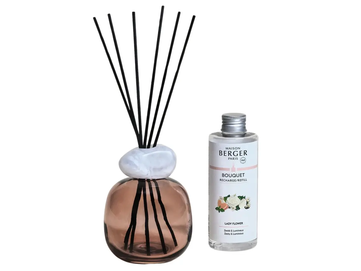 Maison Berger Geurstokjes Minéral Prune / Quartz Blanc - Lady Flower 1