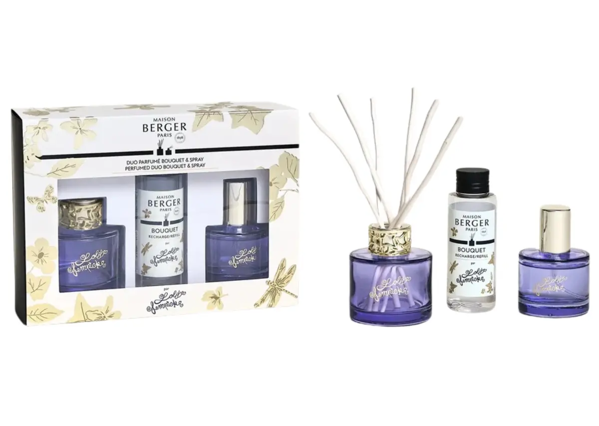 Maison Berger Giftset Duo Lolita Lempicka - Geurstokjes 80 Ml & Roomspray 50 Ml - Paars 1