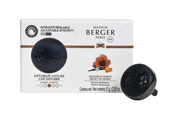 Maison Berger Autoparfum / Autodiffuser On/Off Black - Velvet Of Orient - Met Navulling 1