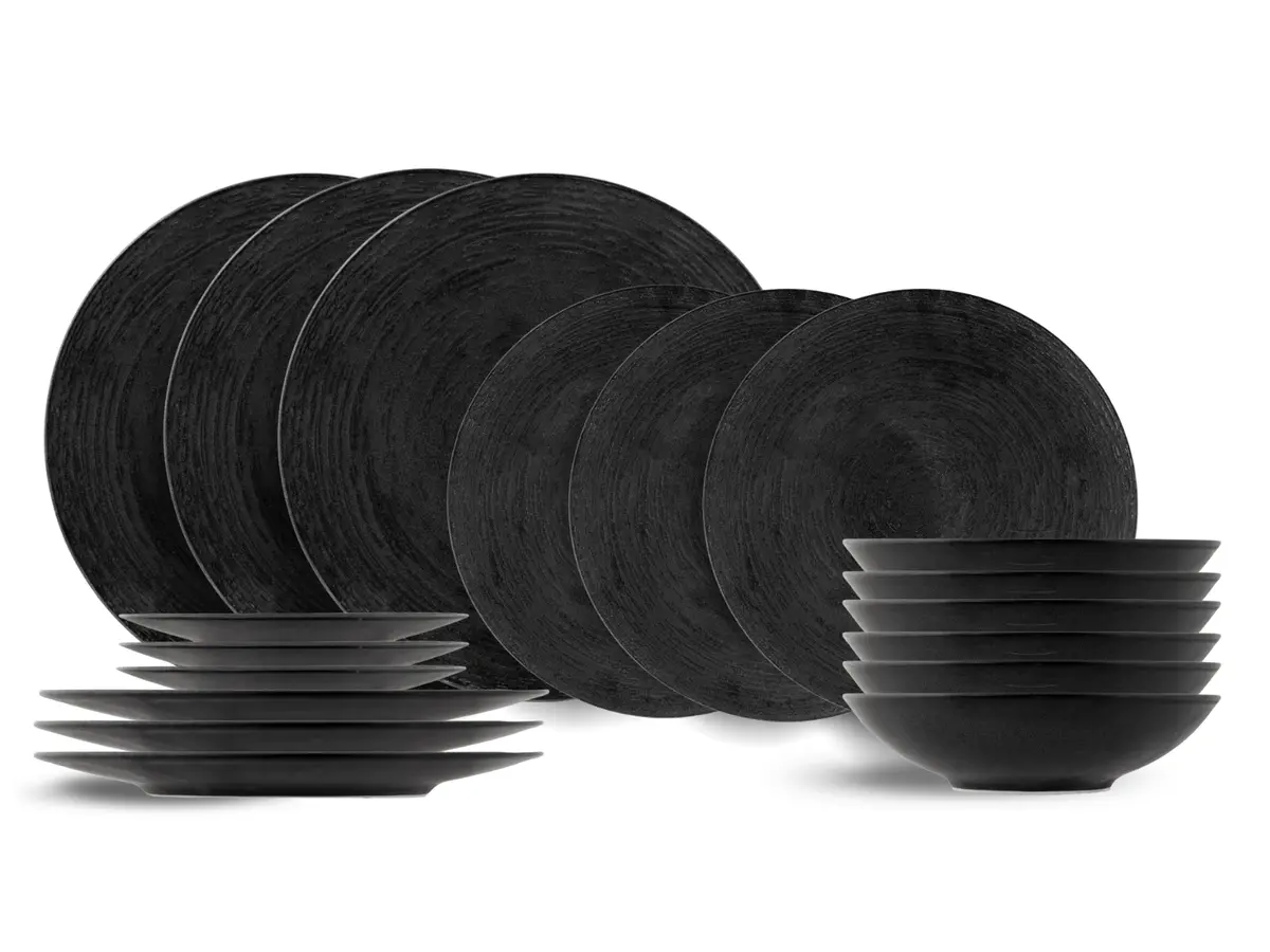 Cosy & Trendy Serviesset Merio 18-Delig / 6 Personen - 6 Dinerborden, 6 Ontbijtborden En 6 Diepe Borden 1