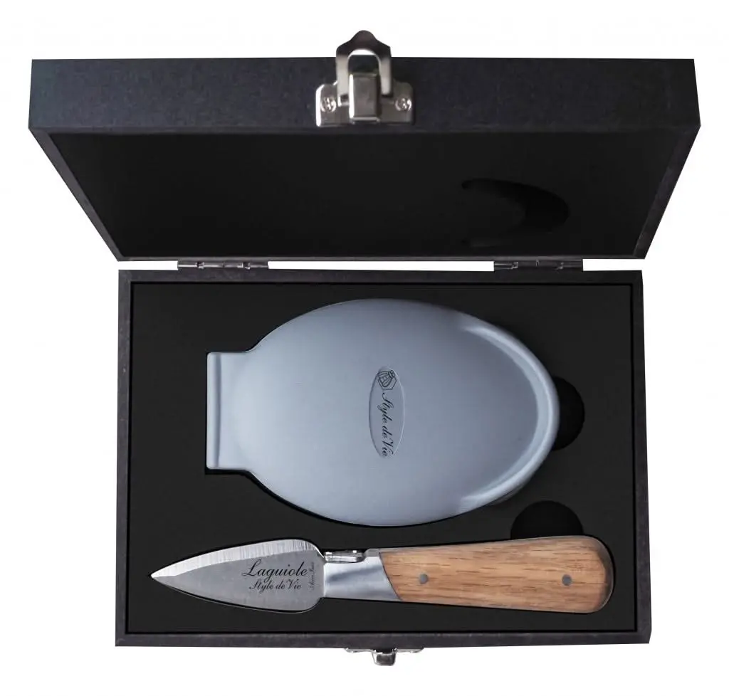 Laguiole Style De Vie Oestermes Met Oesterhouder 1