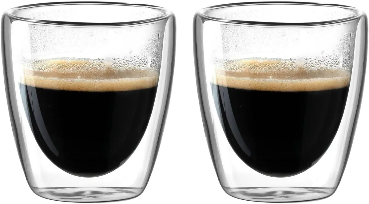 Leonardo Dubbelwandige Espresso Glazen Duo 100 Ml - 2 Stuks 1