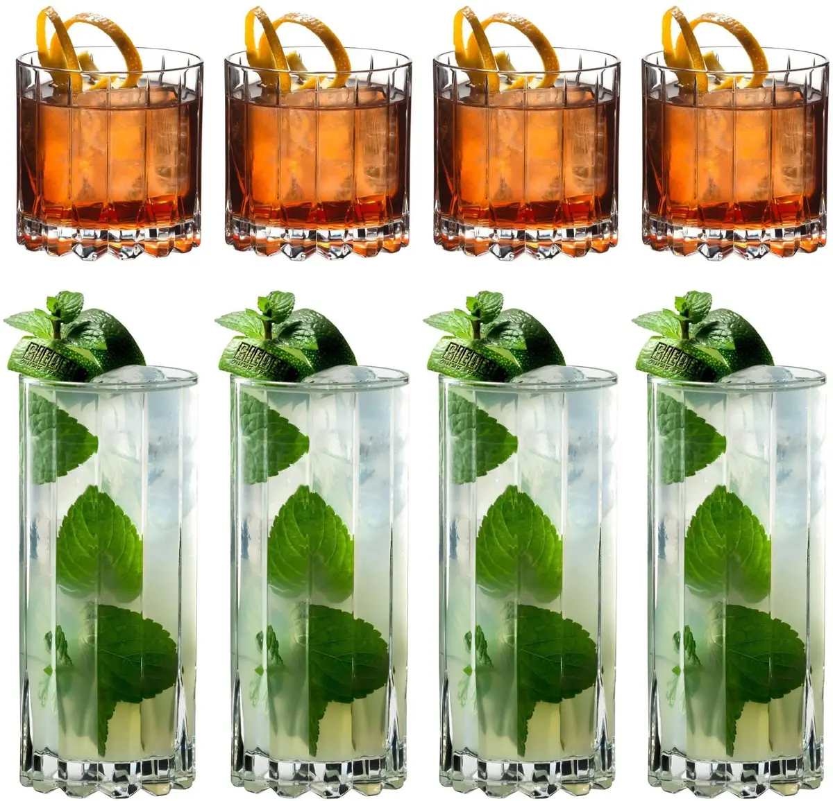 Riedel Glazenset Cocktail & Whiskey Rocks & Highballs - 8 Stuks 1