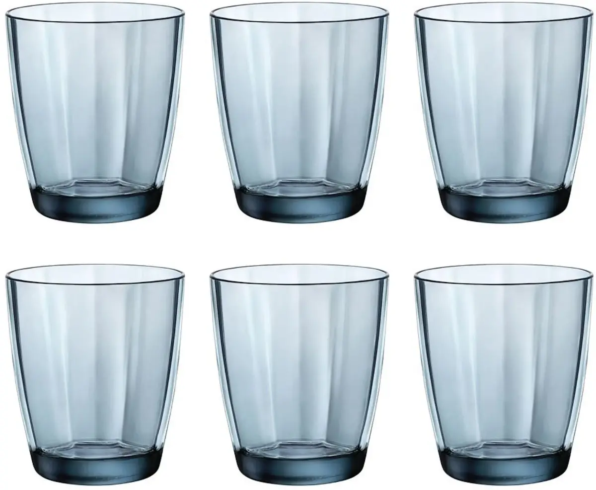 Bormioli Rocco Waterglazen Pulsar - Blauw - 300 Ml - 6 Stuks 1