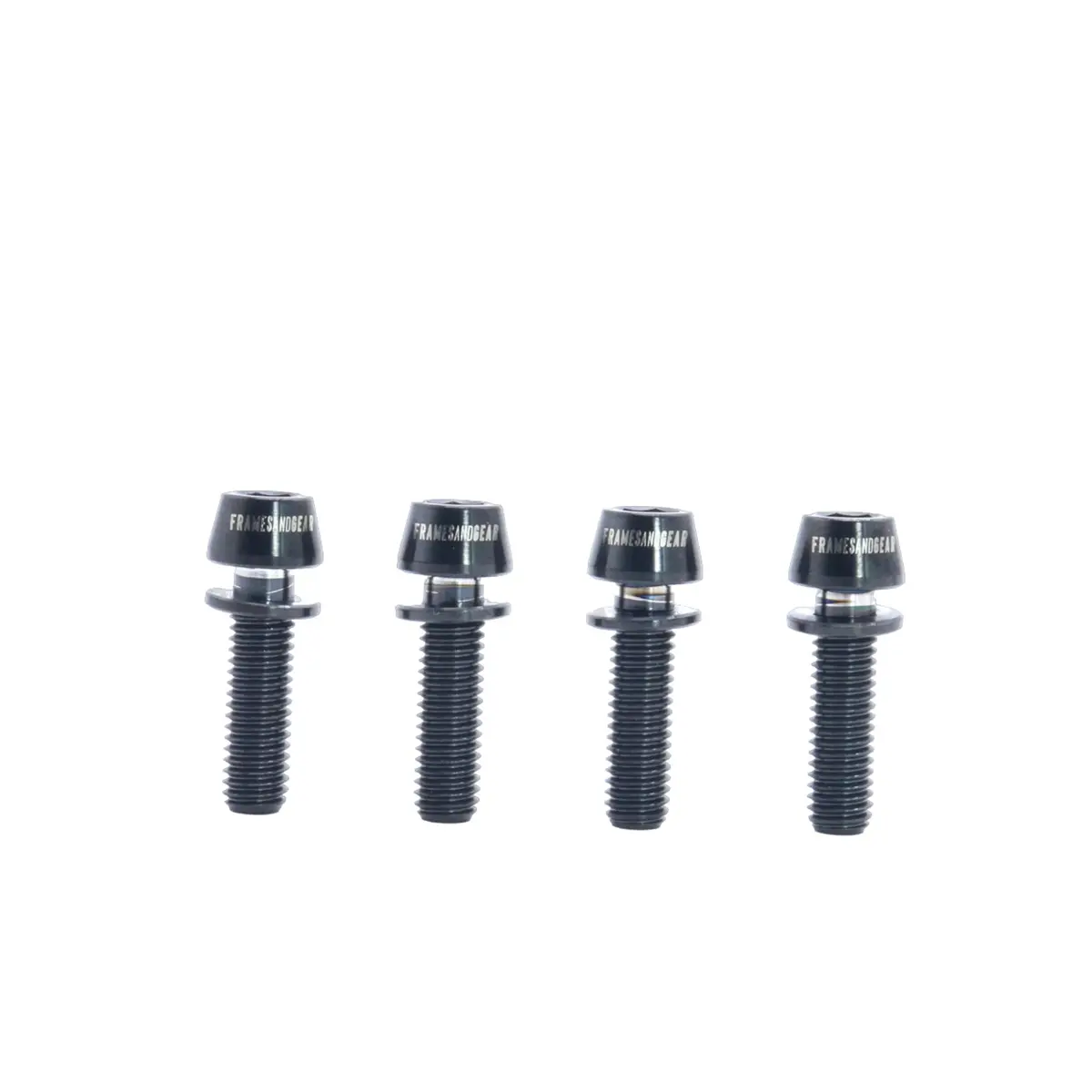 Framesandgear Titanium Stem Bolts M5*18 Black 4 Pieces 1