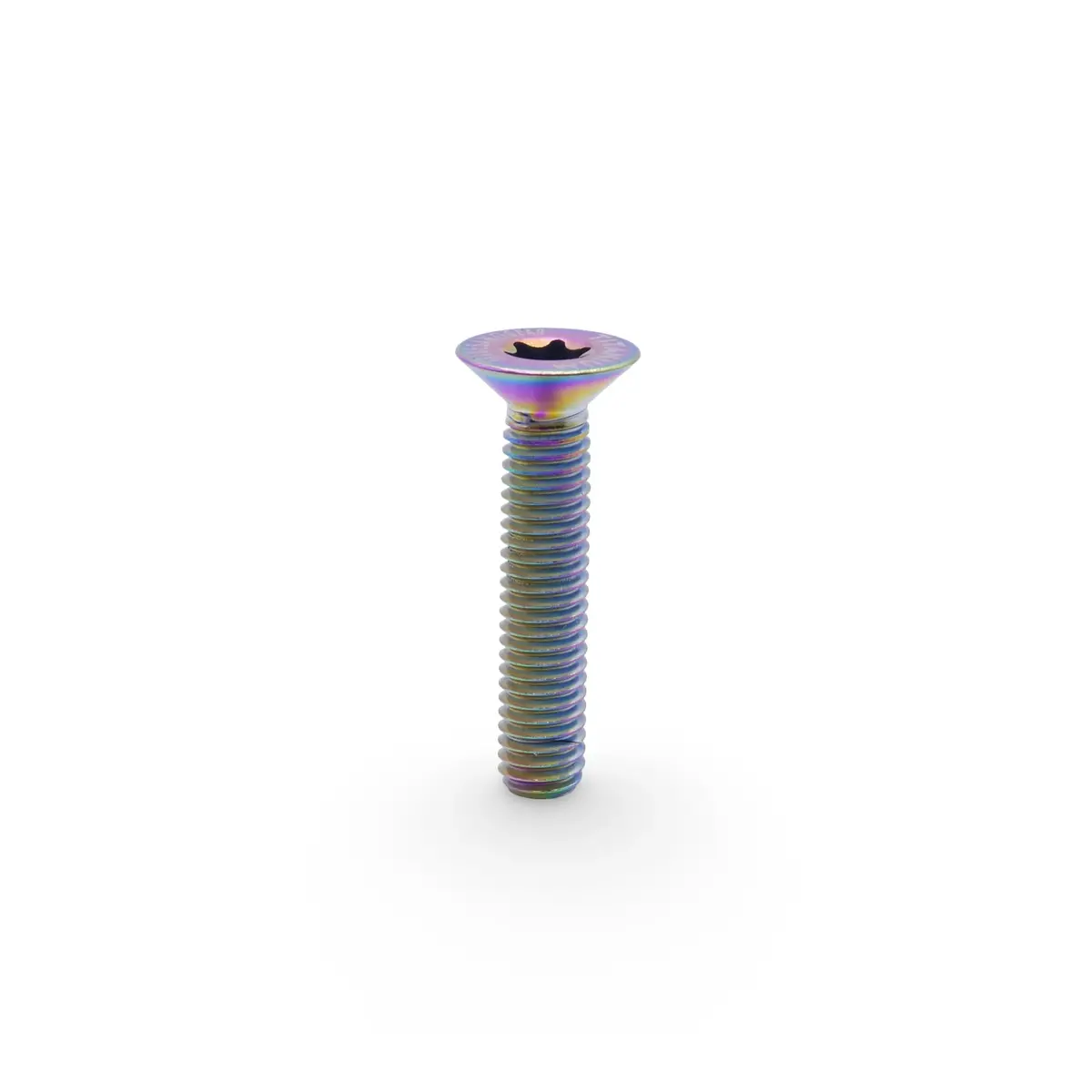 Framesandgear Titanium Headset Cap Bolt M6*30 (Flat Head) Oil Slick 1