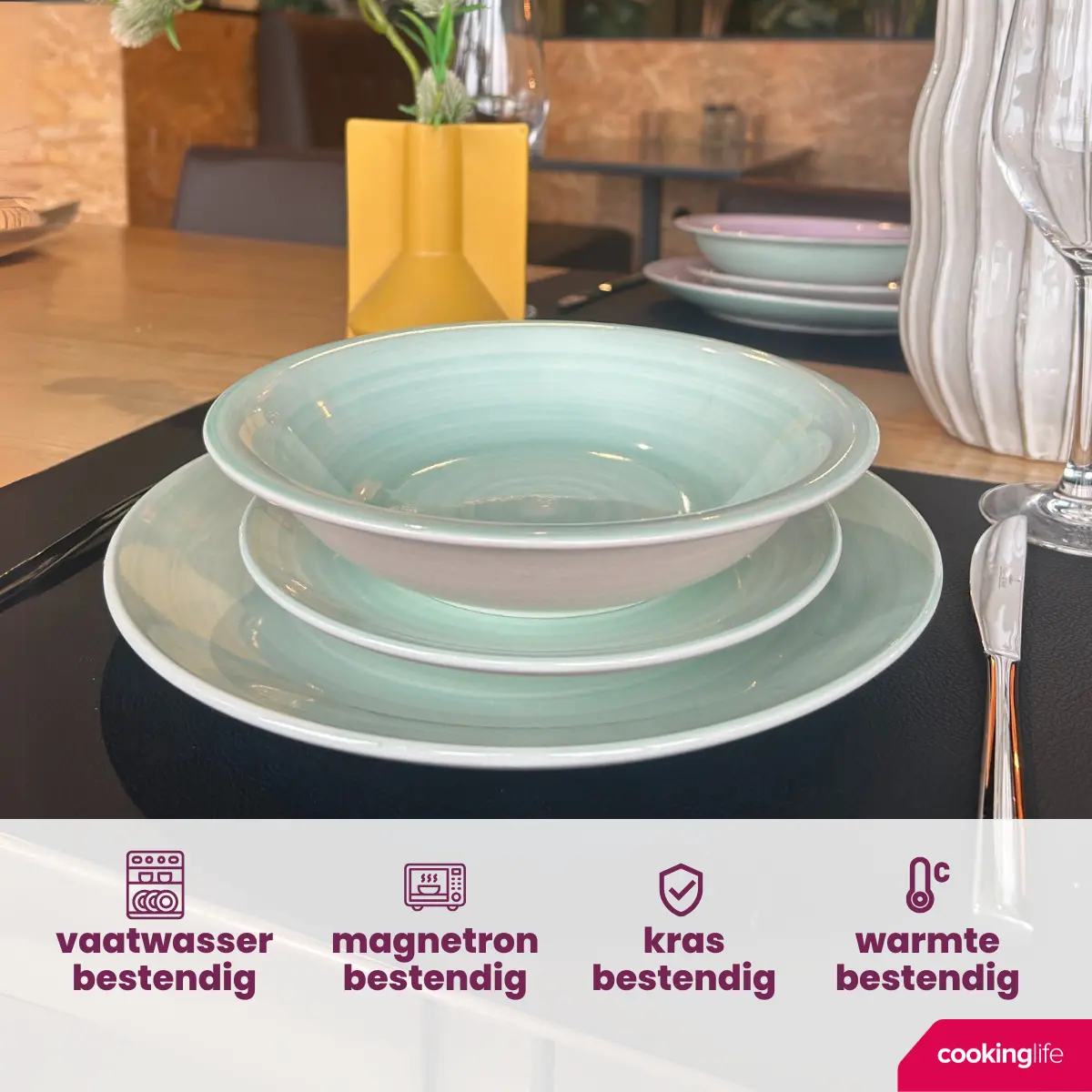 Cookinglife Dinerborden Pastel Harmony Ø 26.5 Cm - 6 Stuks 2