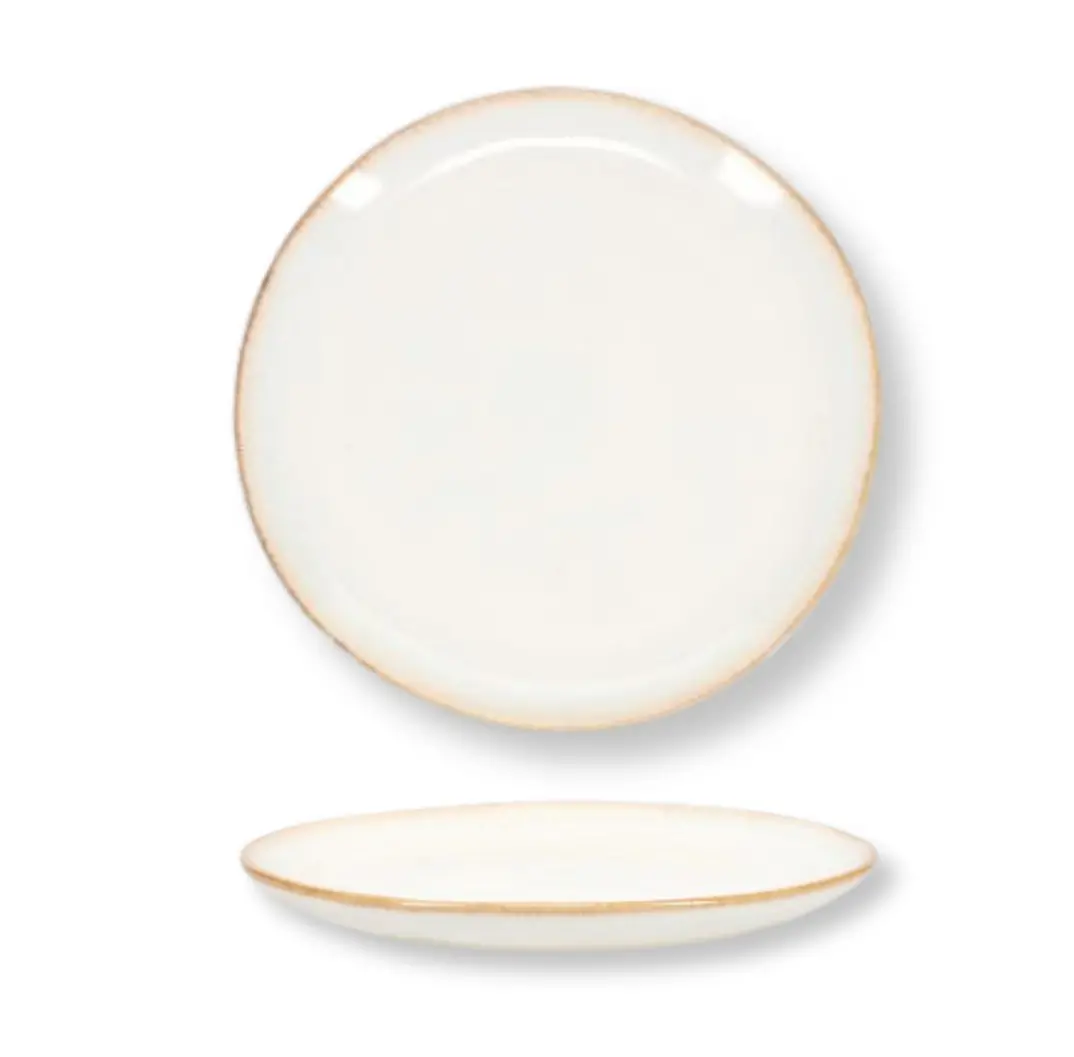Salt & Pepper Ontbijtborden / Dessertborden Artisan Wit Ø 20 Cm - 4 Stuks 1
