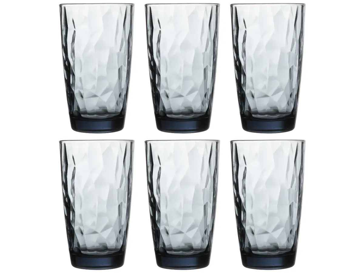 Bormioli Rocco Longdrinkglazen Diamond - Blauw - 470 Ml - 6 Stuks 1