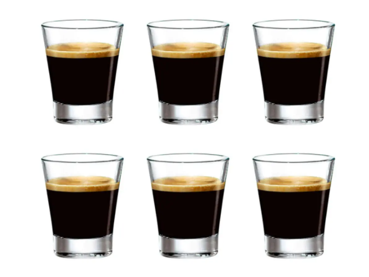 Bormioli Rocco Espresso Glazen Caffeino 85 Ml - 6 Stuks 1
