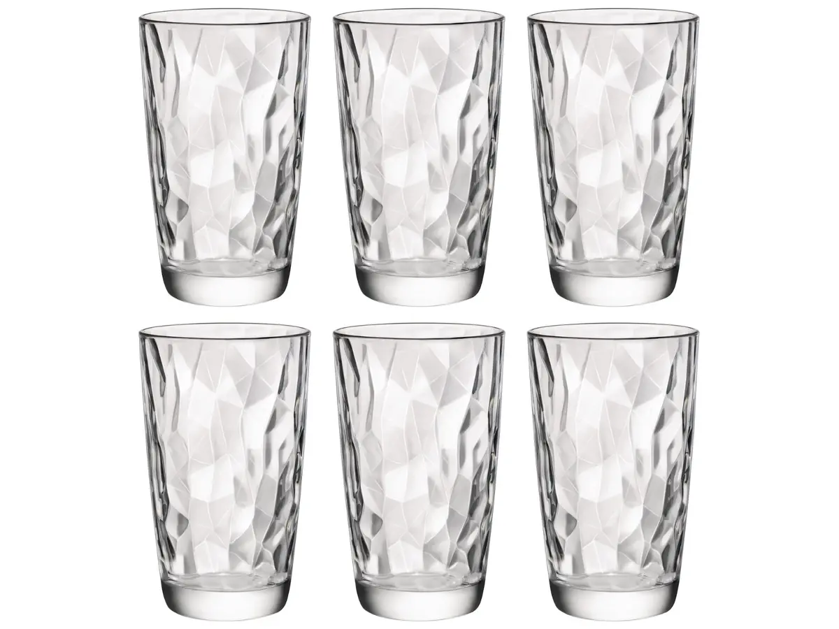 Bormioli Rocco Longdrinkglazen Diamond - Transparant - 470 Ml - 6 Stuks 1