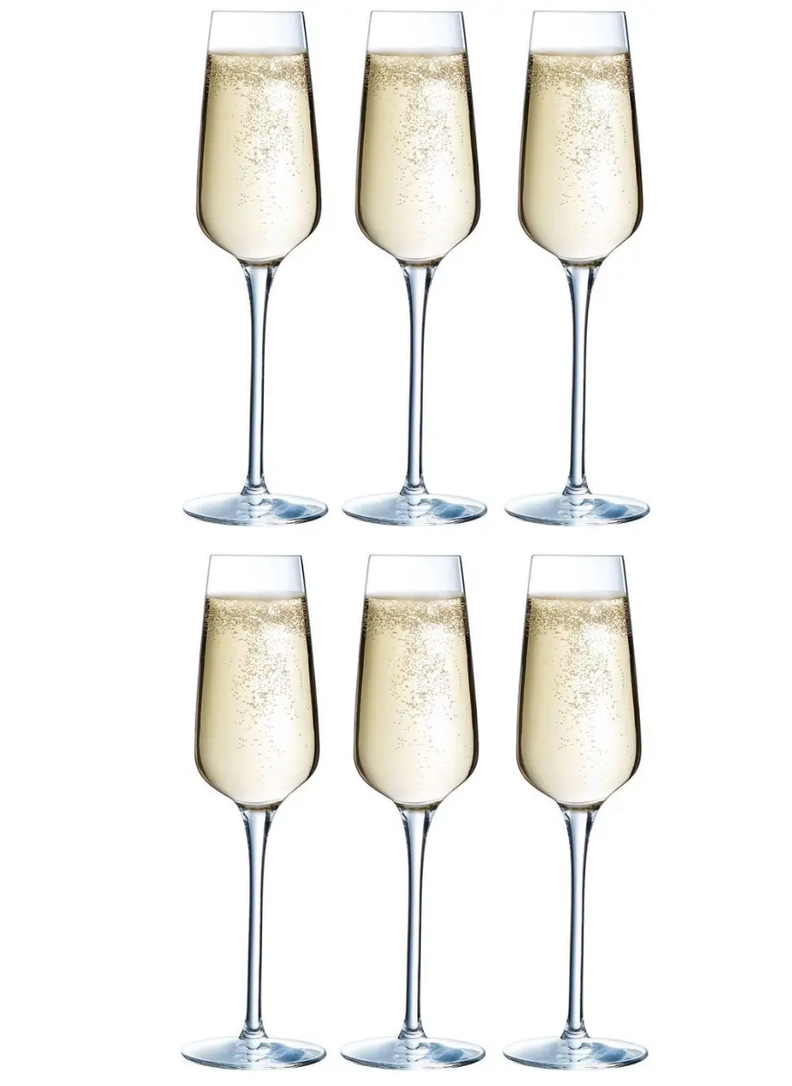 Chef & Sommelier Champagneglazen - Flutes - Sublym Flute - 210 Ml - 6 Stuks 1