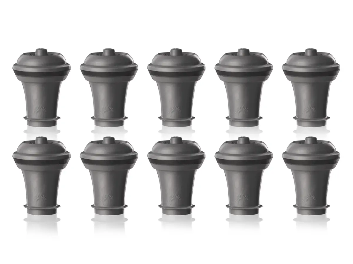 Vacu Vin Wijnstopper Vacuum Wine Stopper - Grijs - 10 Stuks 1