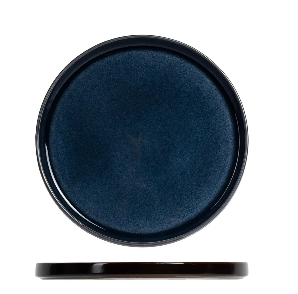 Cosy & Trendy Ontbijtborden / Dessertborden - Quintana Blue Ø 22 Cm - 4 Stuks 1
