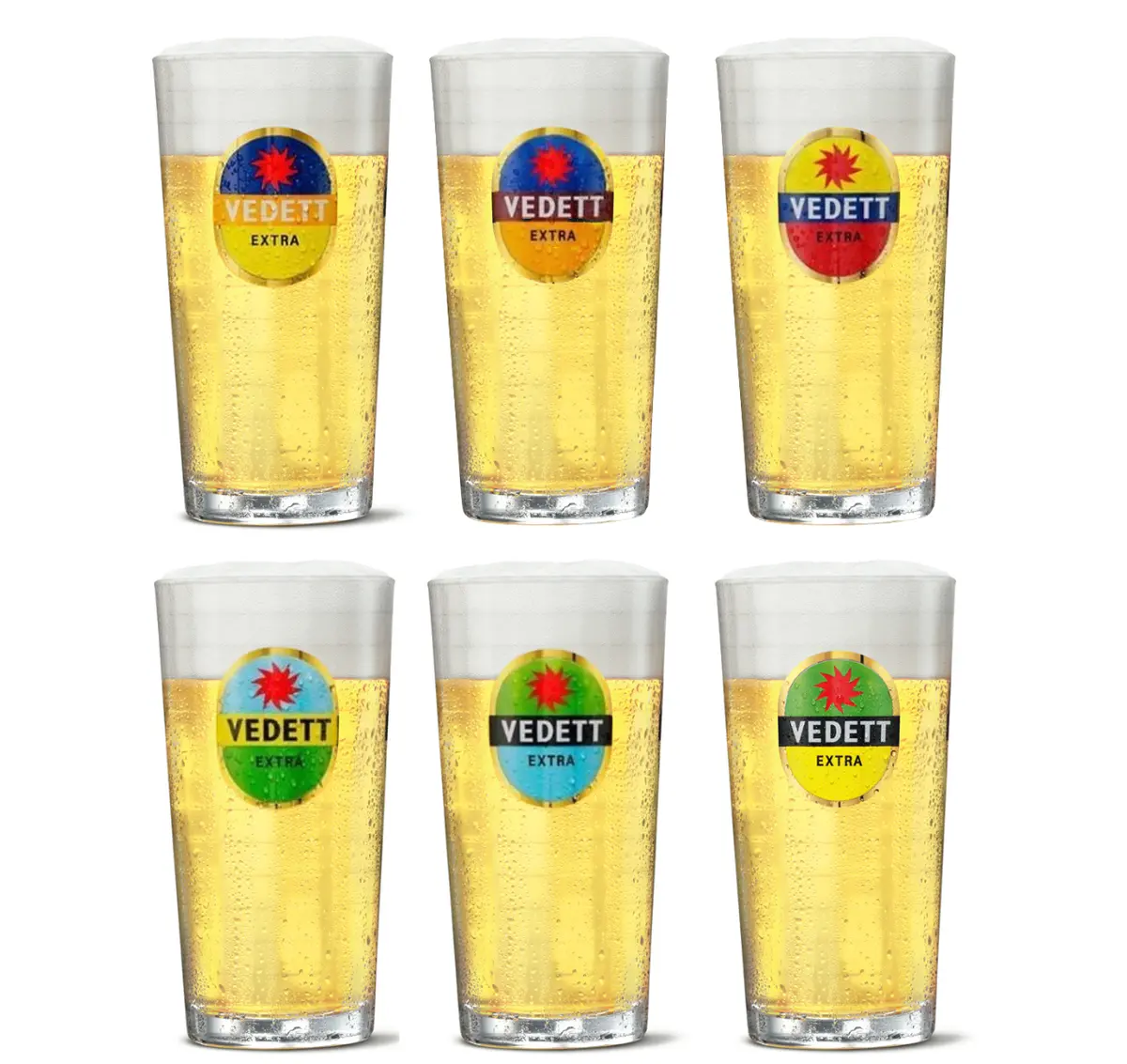 Vedett Bierglazen Extra - 330 Ml - 6 Stuks 1