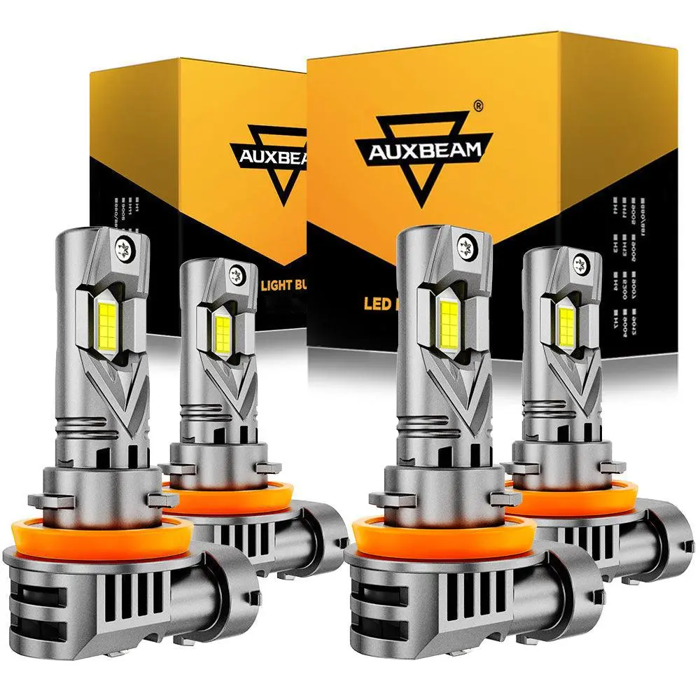 🆕9005+H11 Led Headlight Bulbs Q25s Series 1:1 Mini Size 90W 22000Lm 6500K Cool White | 4 Bulbs 1