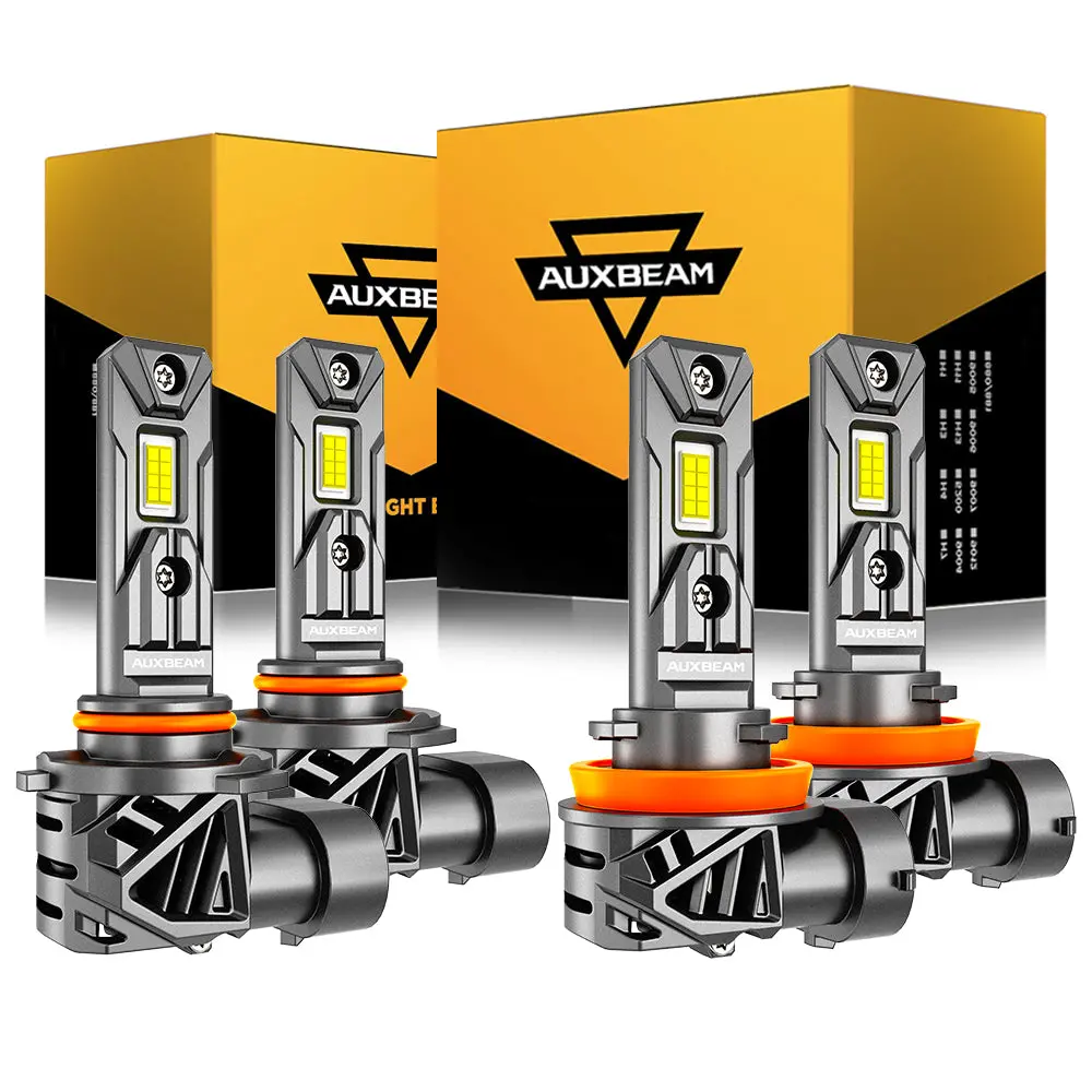 🆕9005+H11 Led Headlight Bulbs 90W 22000Lm Q26s Series 1:1 Same Oem Size 6500K Cool White | 4 Bulbs 1