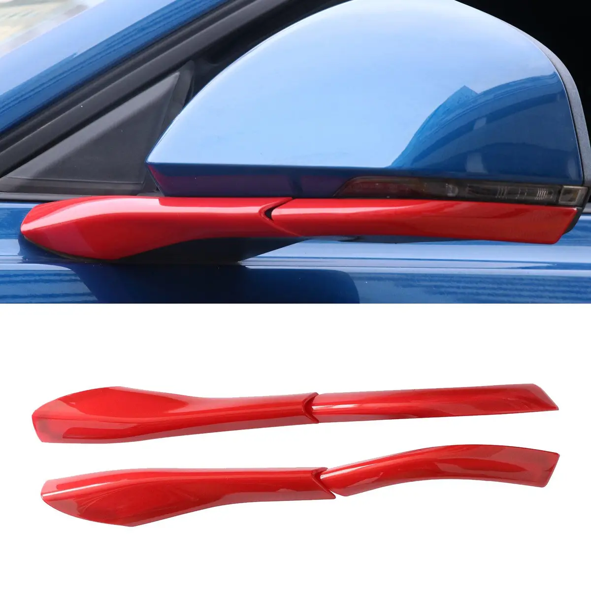 Rearview Mirror Base Decoration Cover Trim Fit For Ford Mustang 2015-2018 1