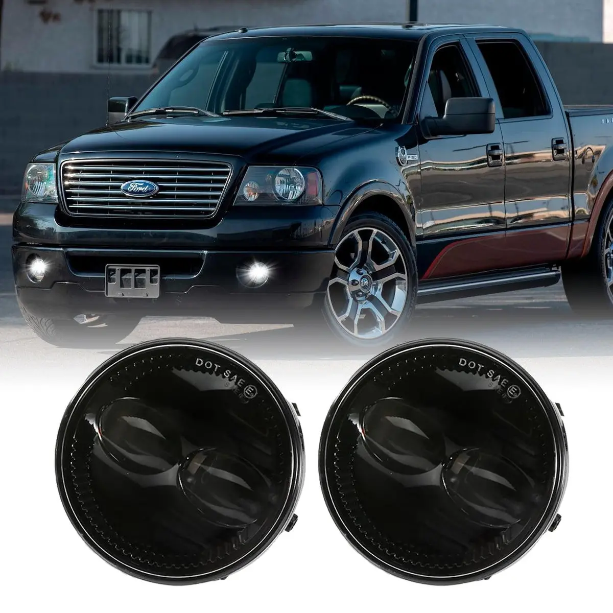 (2Pcs/Set) Led Fog Lights Assembly For Ford F150 2006 2007 2008 2009 2010 2011 2012 2013 2014 1