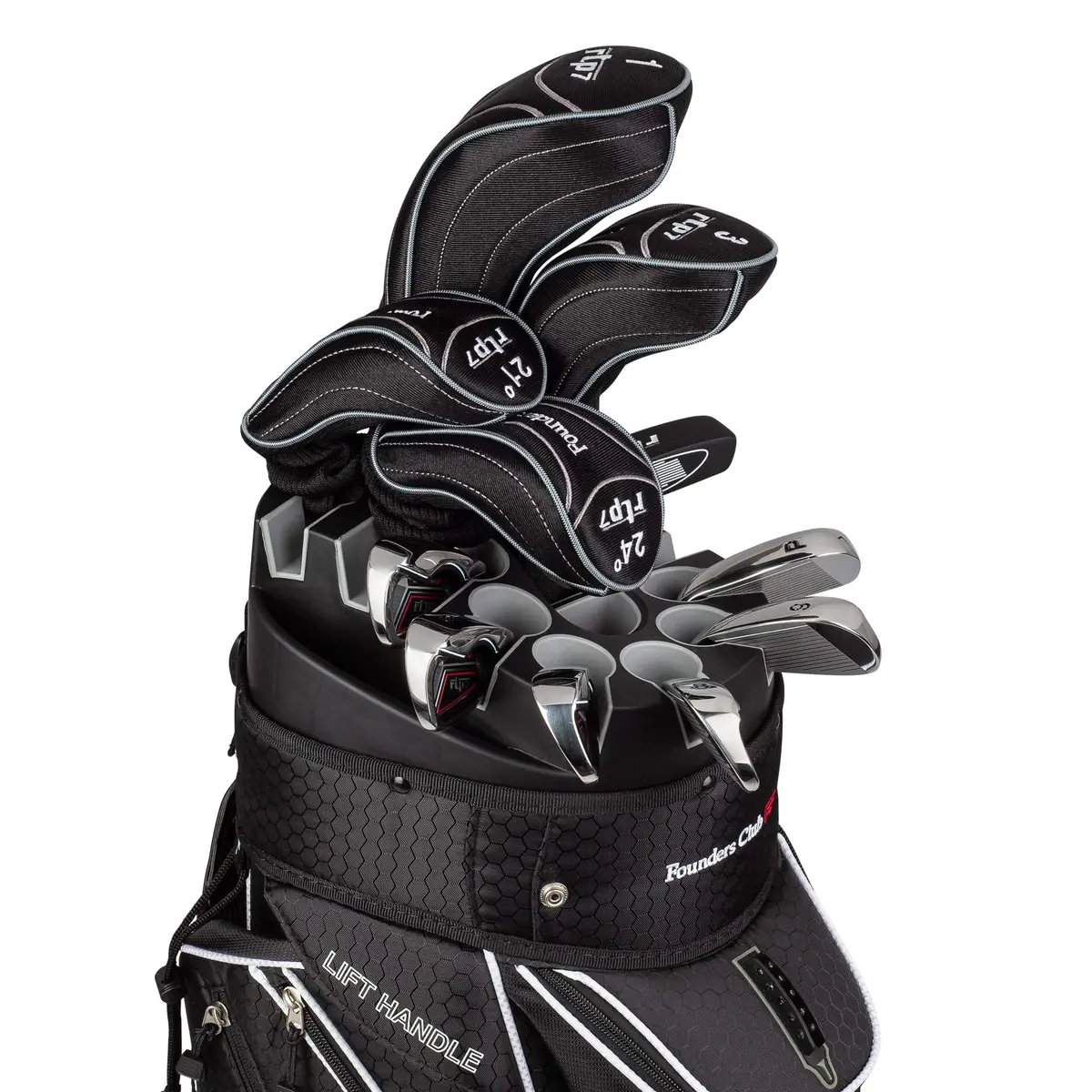 Founders Club Rtp7 Men's Golf Club Set With 14 Way Organizer Golf Bag Right Hand 1