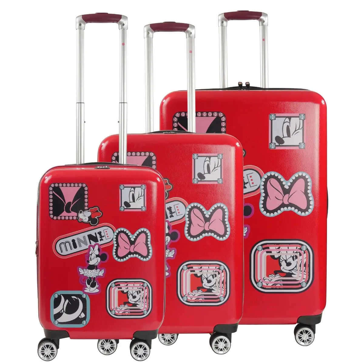 Disney Minnie Mouse Travel Patch 3 Pc Luggage Set 1