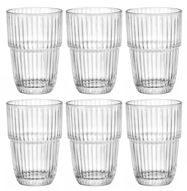 Bormioli Rocco Longdrinkglazen Stapelbaar - Waterglazen - Barshine - 380 Ml - 6 Stuks 1