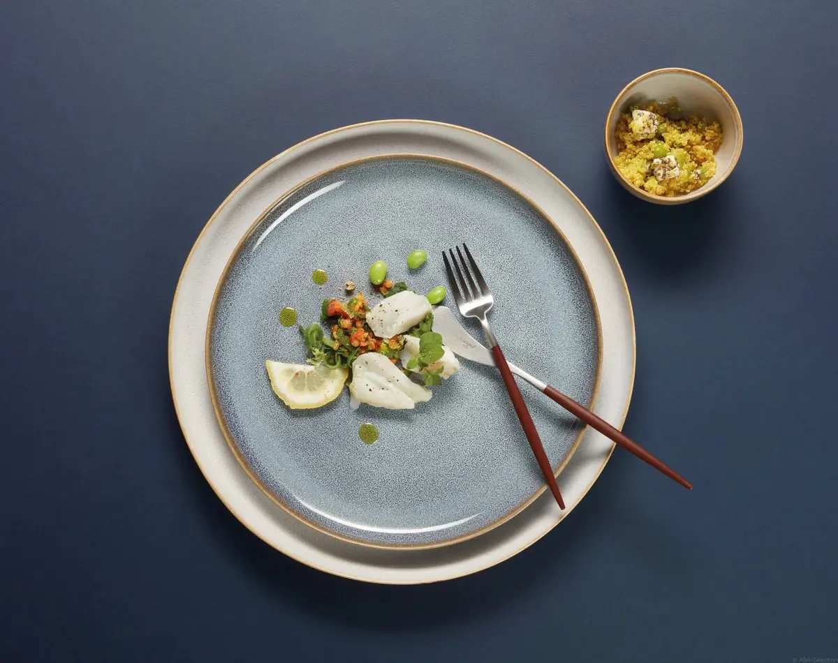 Asa Selection Ontbijtborden / Dessertborden Saisons Denim Ø 21 Cm - 4 Stuks 2
