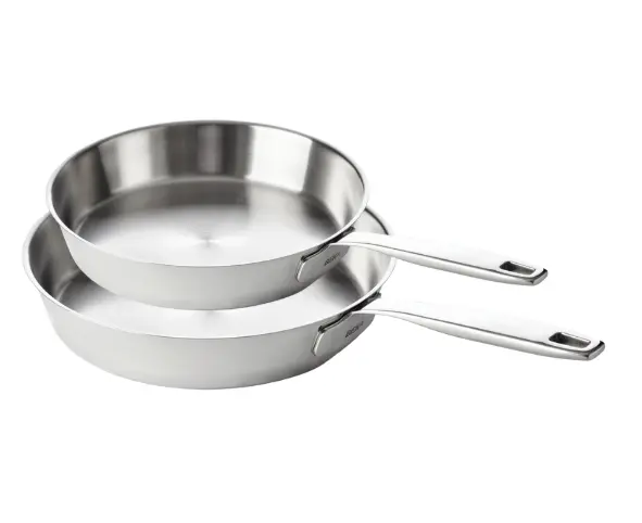 Beka Koekenpannenset Maestro Rvs 2-Delig Ø 24 & 28 Cm - Geschikt Voor Alle Warmtebronnen - Zonder Anti-Aanbaklaag 1