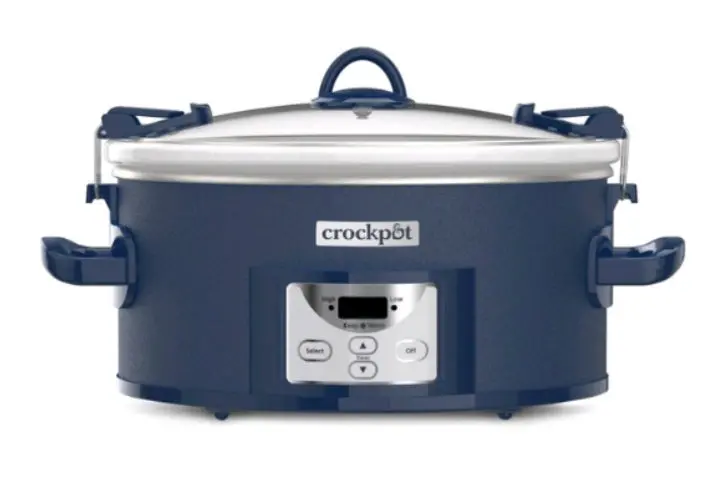 Crock-Pot 7Qt Cook & Carry One Touch Programmable Slow Cooker Poseidon Blue 1