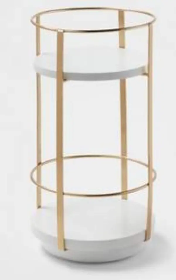 Shelf Countertop Organizer Brass 1