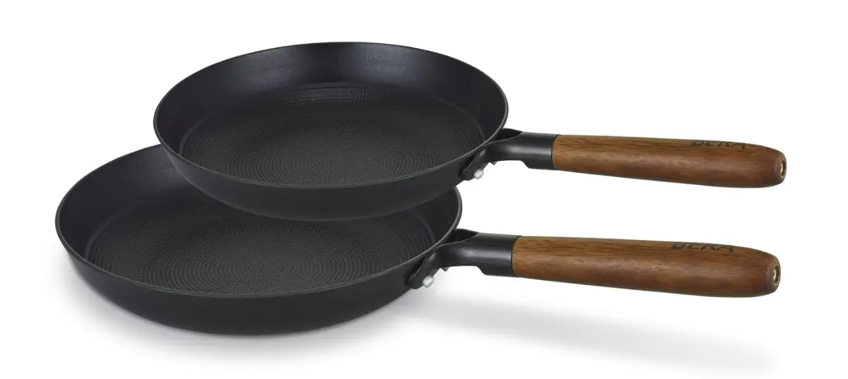 Beka Koekenpannenset Mandala 2-Delig Gietijzer Ø 24 & 28 Cm - Keramische Anti-Aanbaklaag 1