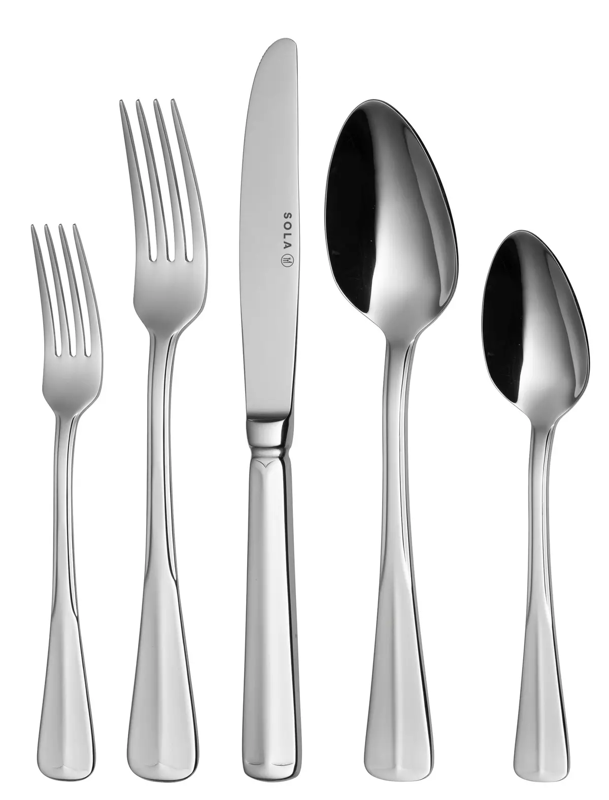 Sola Bestekset Haagsch Lofje - 18/10 Rvs - 24 Delig / 6 Personen 1