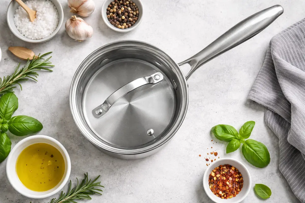 Cookinglife Steelpan Met Glazen Deksel Signature Steel - Rvs - Ø 17.5 Cm - Geschikt Voor Alle Warmtebronnen 2