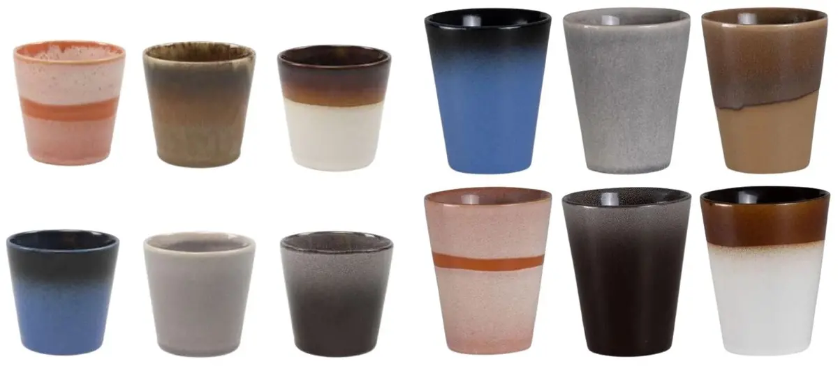 Studio Tavola Koffieset - Koffiekopjes & Cappuccinokopjes - Earth - 12 Stuks 1