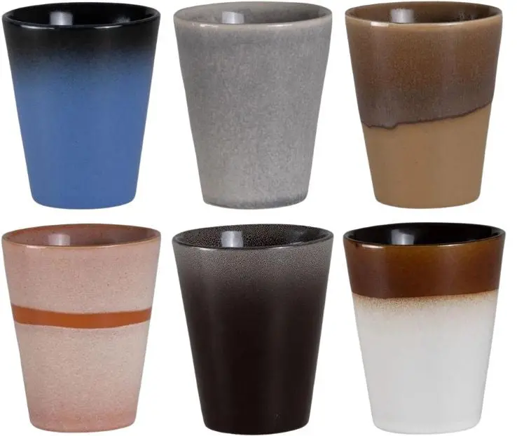 Studio Tavola Cappuccinokopjes - Koffiebekers - Earth 310 Ml - 6 Stuks 1