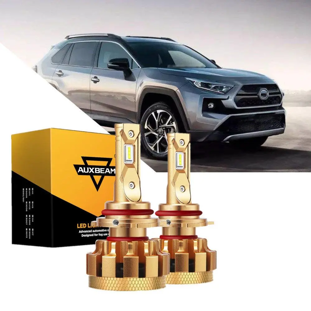 For 2016-2018 Toyota Rav4 F-16 Plus Series Built-In Canbus Automotive Grade 14000Lm Led Light Bulbs High Low Beam Bundle 4