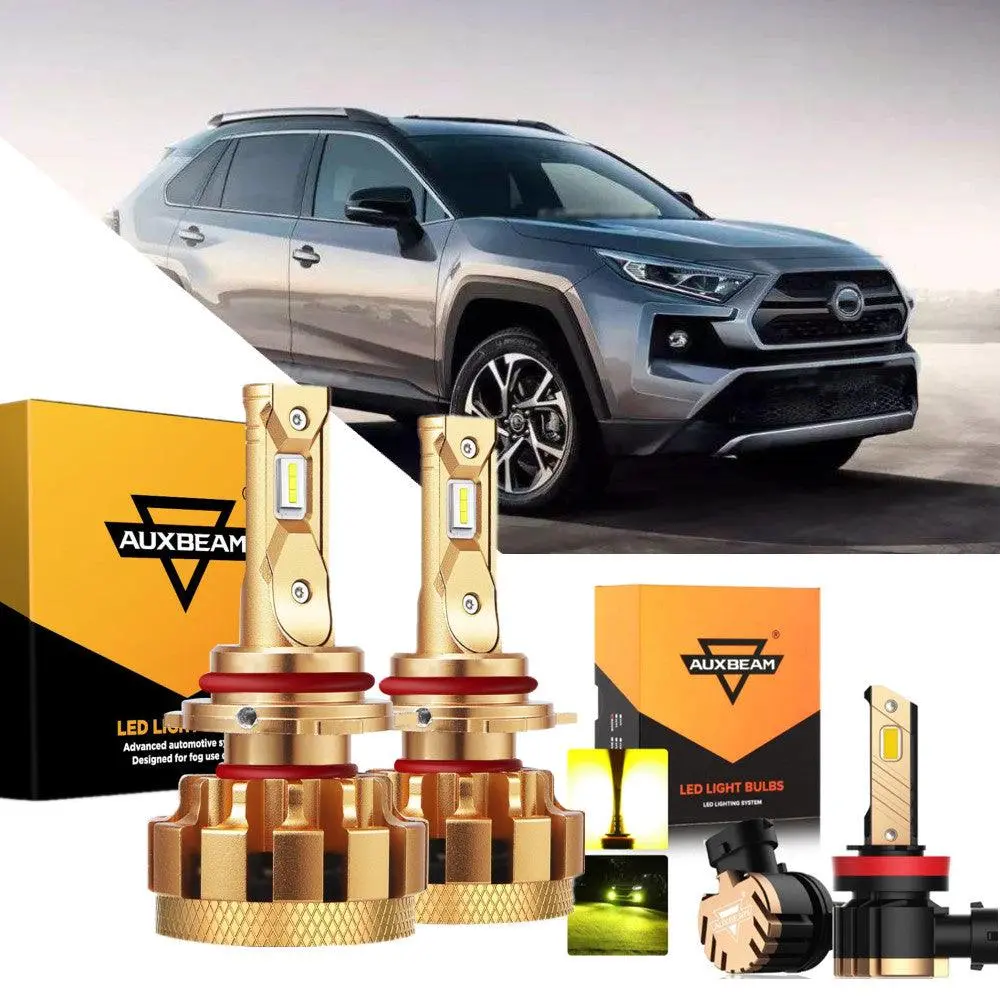 For 2016-2018 Toyota Rav4 F-16 Plus Series Built-In Canbus Automotive Grade 14000Lm Led Light Bulbs High Low Beam Bundle 3