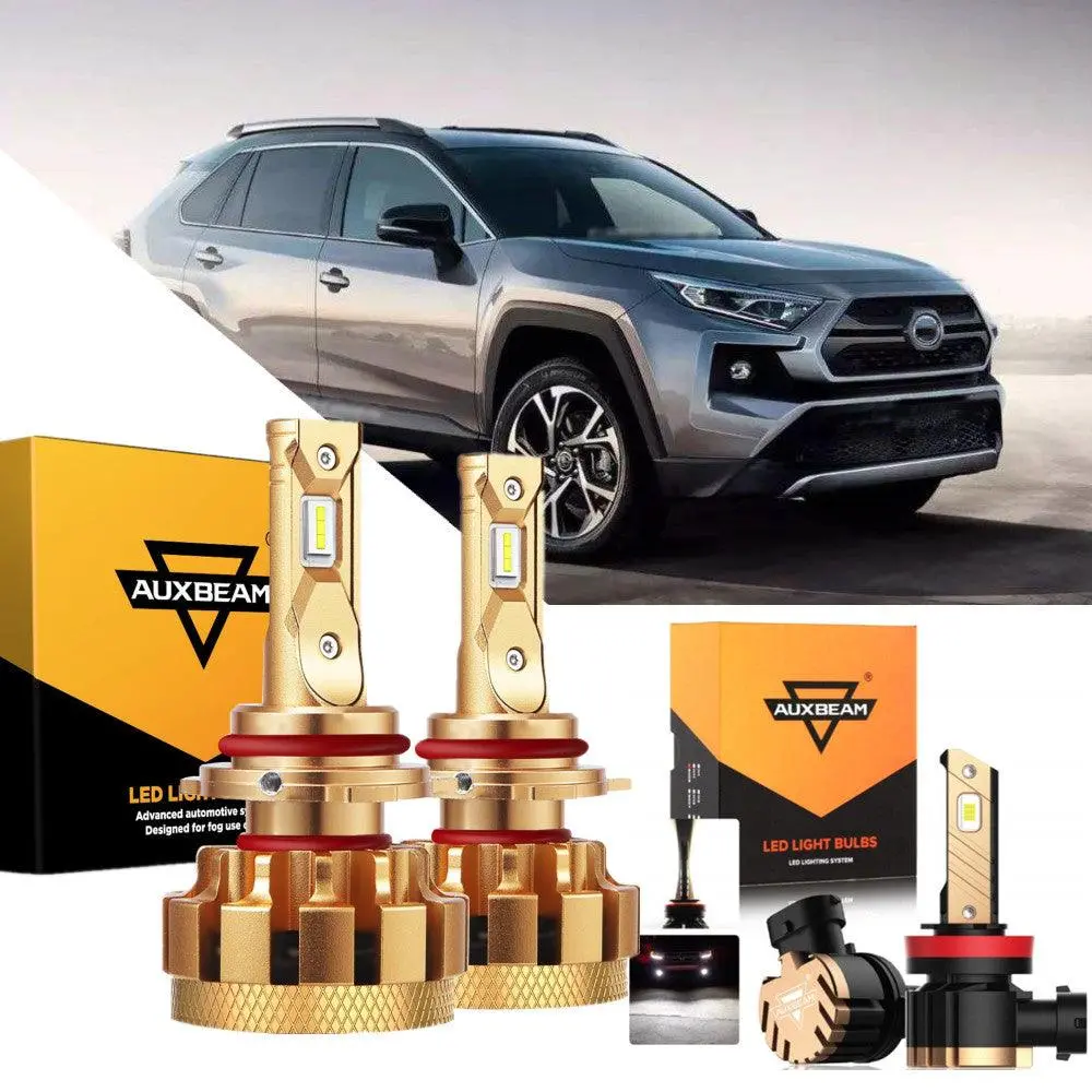 For 2016-2018 Toyota Rav4 F-16 Plus Series Built-In Canbus Automotive Grade 14000Lm Led Light Bulbs High Low Beam Bundle 1
