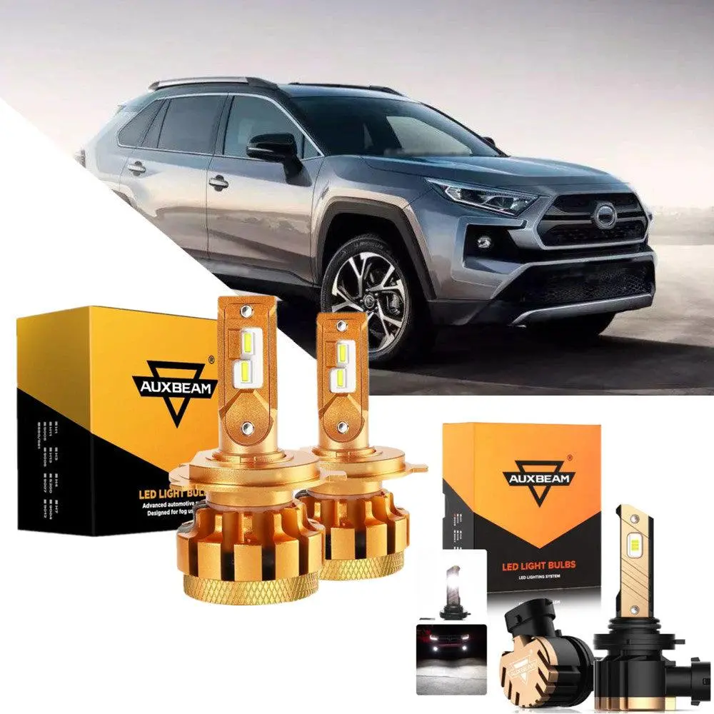 For 2001-2003 Toyota Rav4 F-16 Plus Series Built-In Canbus Automotive Grade 14000Lm Led Light Bulbs High Low Beam Bundle 1