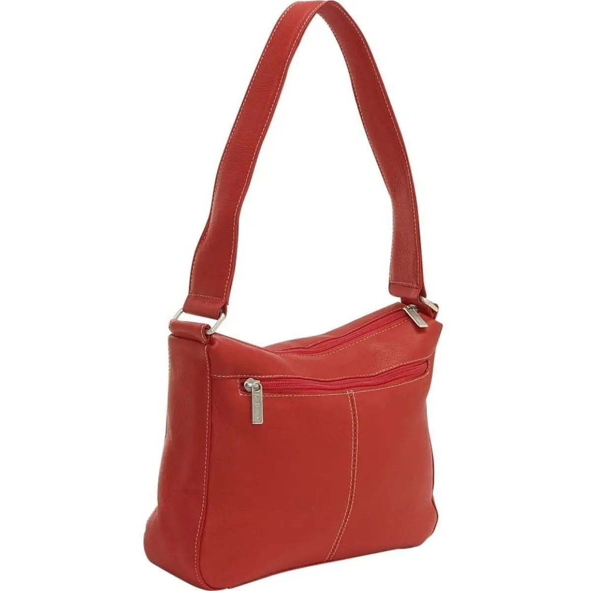 Ledonne Leather Top Zip Hobo 1