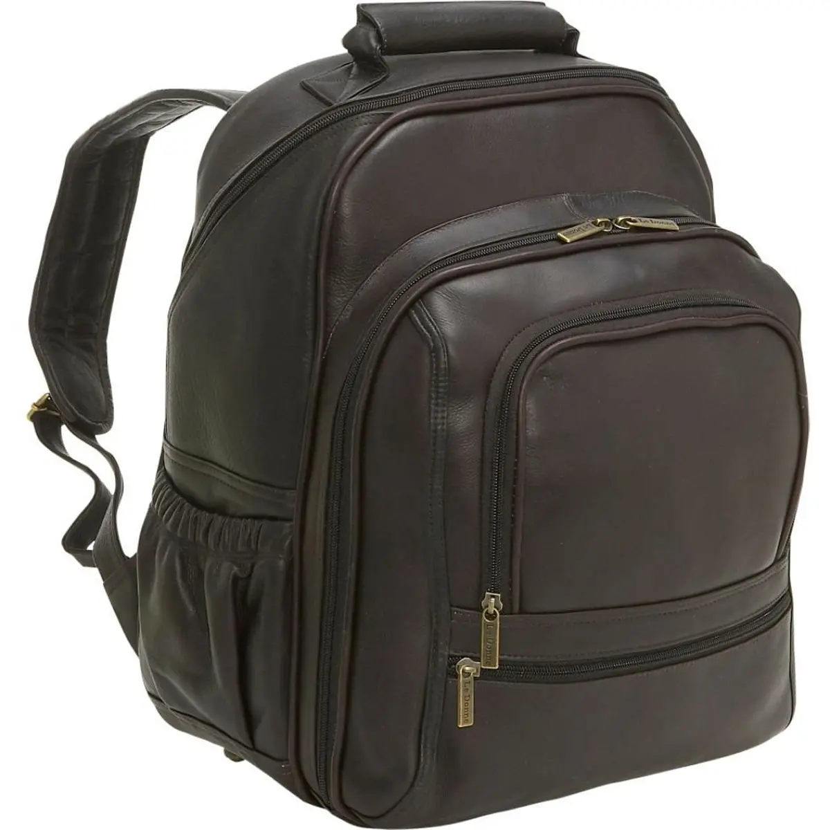 Ledonne Leather Vaquetta Large Laptop Backpack 1