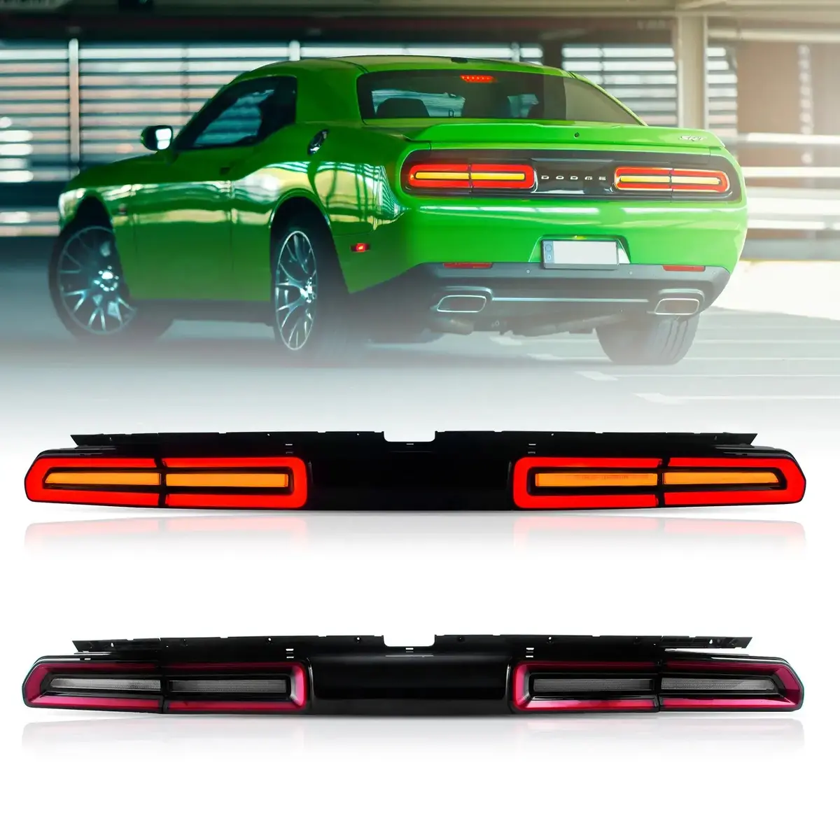 Led Tail Lights Assembly With Sequential Turn Signal For 2008-2014 Dodge Challenger 3Th Gen(Lc) Pre-Facelift 1