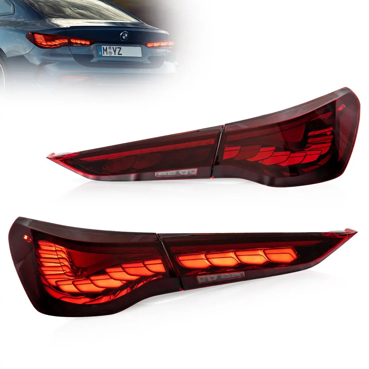 Oled Tail Light Assembly With Dynamic Welcome Lighting For 2020-Up Bmw 4 Series 2Th Gen G22/G23/G26 1