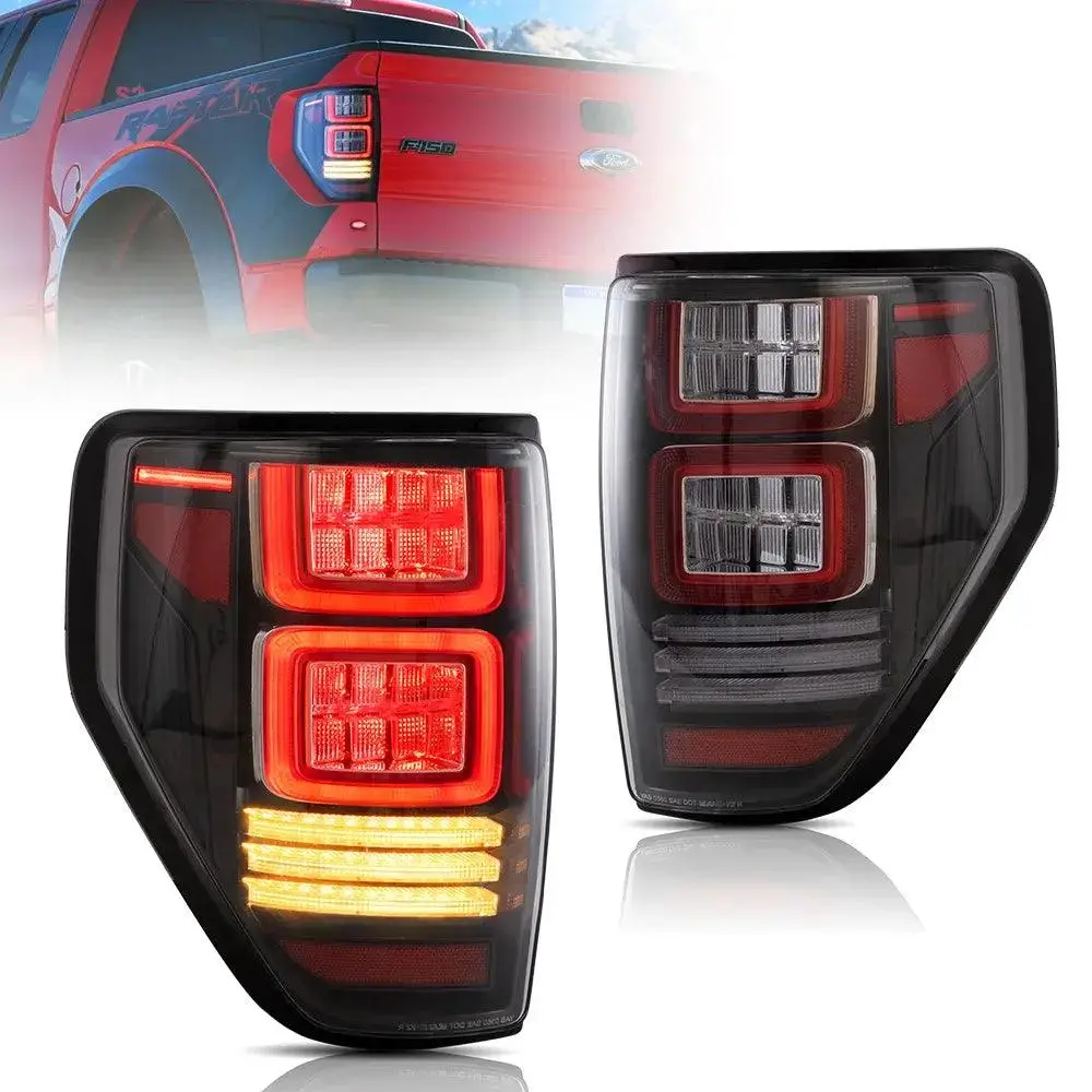 Led Tail Lights Assembly With Sequential Turn Signal For 2009-2014 Ford F150 12Th Gen (P415) 1