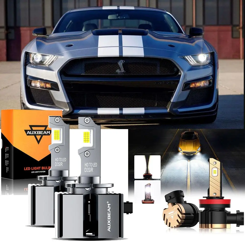 For 2013-2017 Ford Mustang D3s Led Headlight Bulbs 1