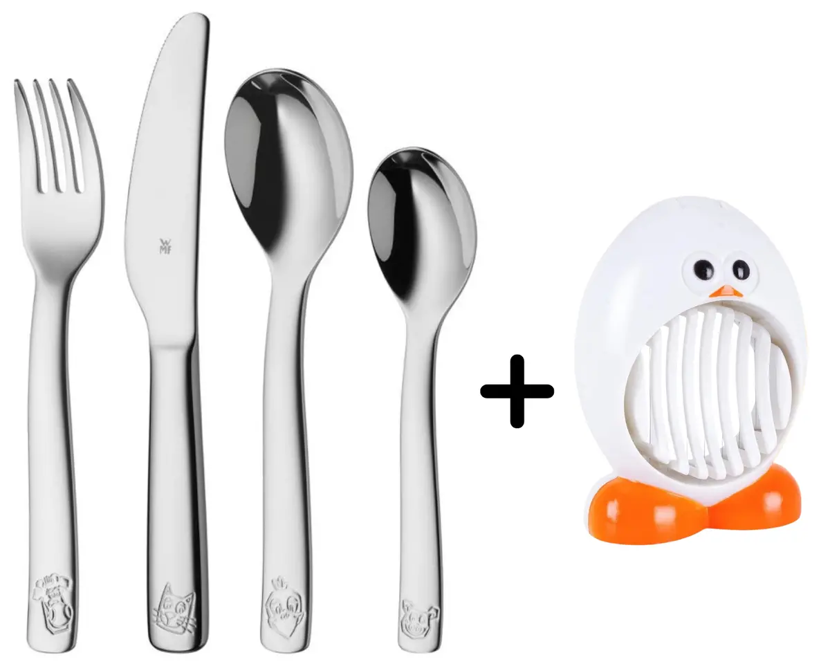 Wmf Kinderbestek Farm 4-Delig - Inclusief Gratis Cookinglife Eiersnijder Kuiken 1